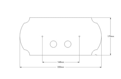 Claremont Brushed Brass Flush Plate