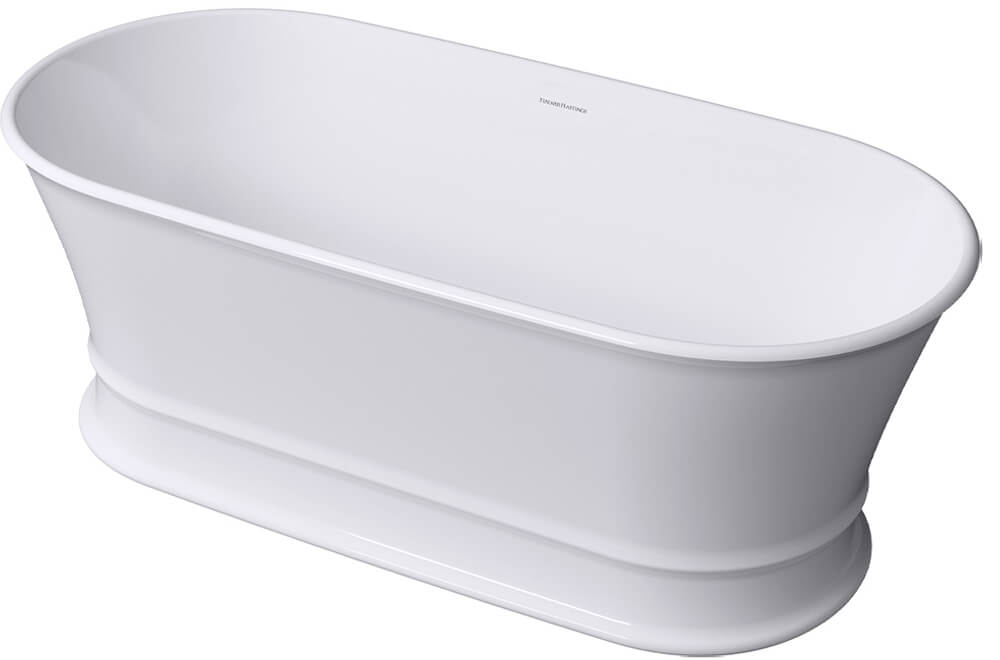 Claremont 170 x 84 MagnaCast Free Standing Bath â€“ Gloss White No Overflow