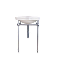 Claremont 58 x 45 Chrome Basin Stand - No Tap Hole