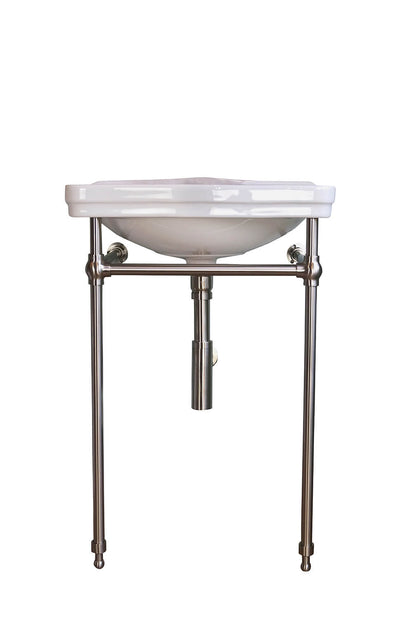 Claremont 58 x 45 Brushed Nickel Basin Stand - 1TH