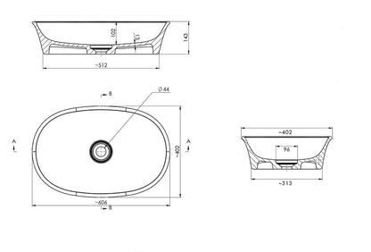 Claremont 60 MagnaCast Basin â€“ Matte White