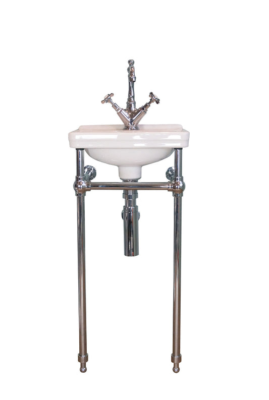 Claremont 38 x 31 Brushed Nickel Basin Stand - 1TH