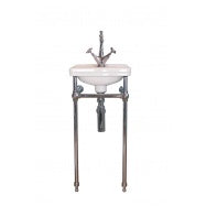 Claremont 38 x 31 Brushed Brass Basin Stand - No Tap Hole