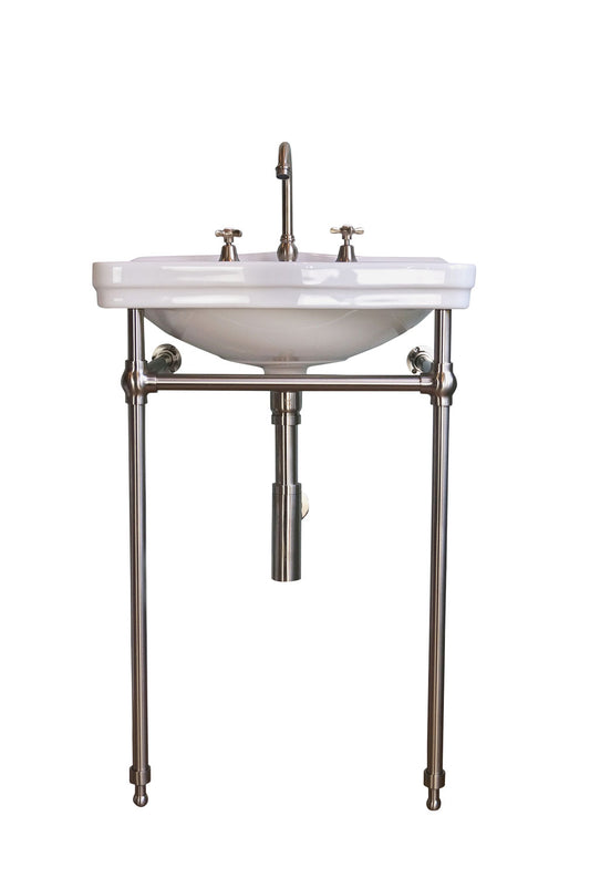 Claremont 58 x 45 Brushed Nickel Basin Stand - 3TH