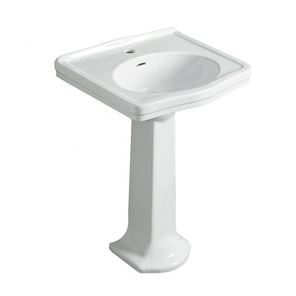 Claremont 58x45 Basin & Pedestal - 1TH