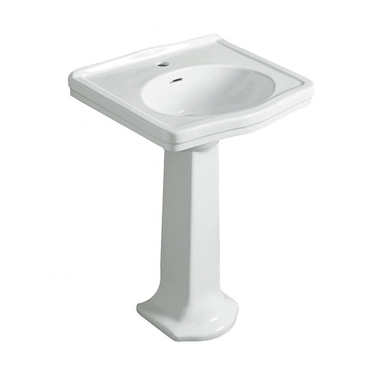 Claremont 58x45 Basin & Pedestal - 1TH