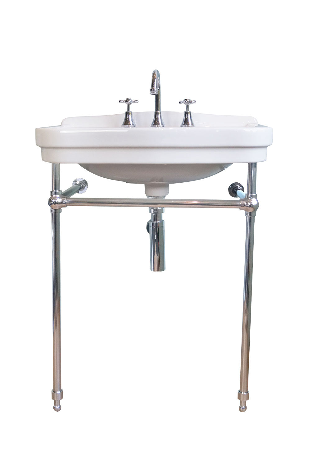 Claremont 68 x 51 Brushed Brass Basin Stand - 1TH
