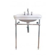 Claremont 68 x 51 Brushed Brass Basin Stand - No Tap Hole
