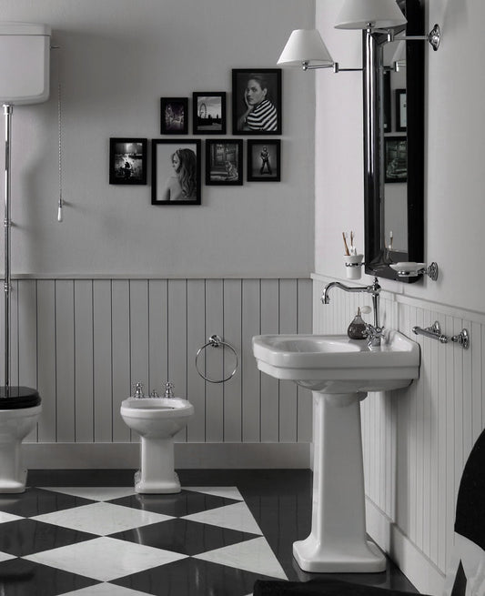 Claremont 68x51 Basin & Pedestal - 1TH