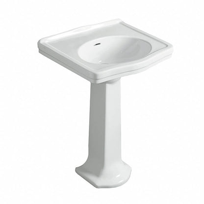 Claremont 58x45 Basin & Pedestal - no tap hole
