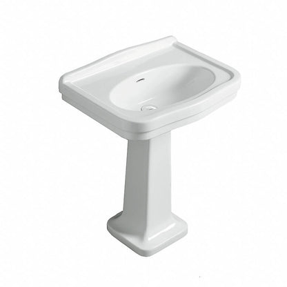 Claremont 68x51 Basin & Pedestal - no tap holes