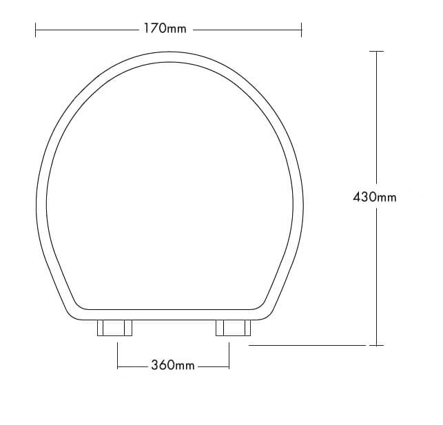 Claremont Floor Pan with Soft Close Seat, Inwall Cistern & Claremont Chrome Flush Plate