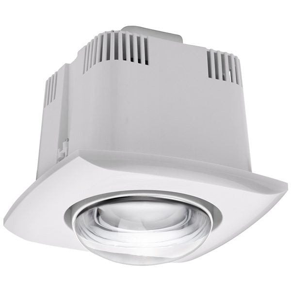 Contour 1 Single Heat Ceiling Bathroom Heater Unit Only - White