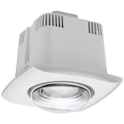 Contour 1 Single Heat Ceiling Bathroom Heater Unit Only - White