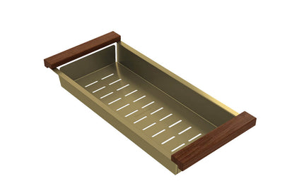 43x19 Sink Colander â€“ Brushed Brass