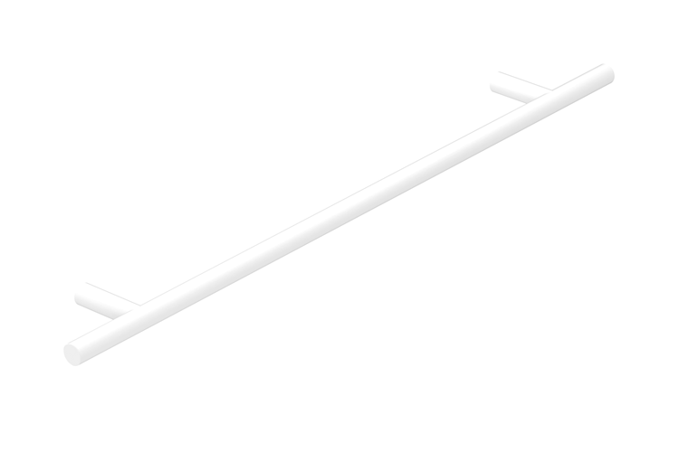 Rnd Cross Bar Handle 96 cc Matte White