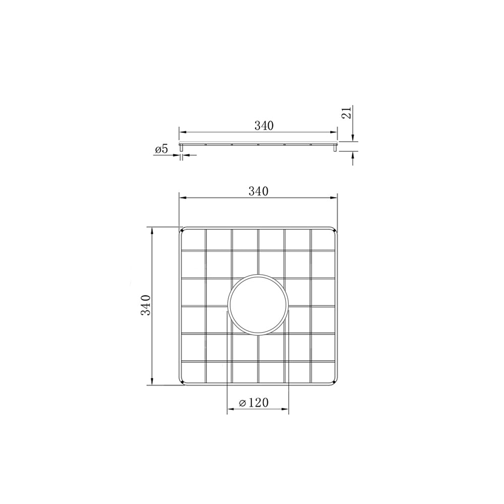 Cuisine 46x46 Stainless Steel Grid