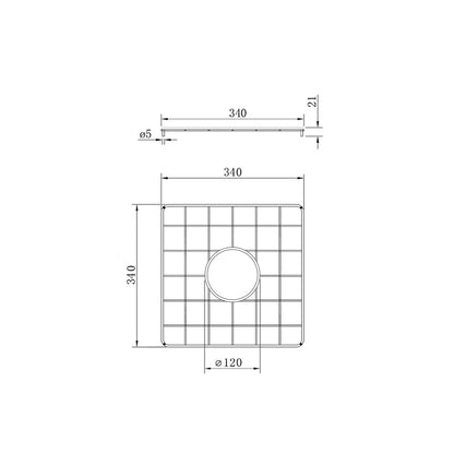 Cuisine 46x46 Stainless Steel Grid