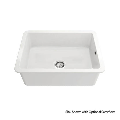Cuisine 68x48 Inset / Undermount Fireclay Sink - Matte White