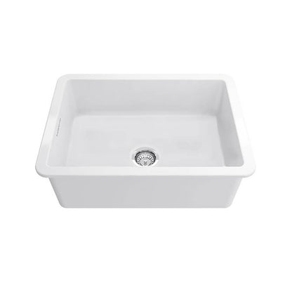 Cuisine 68x48 Inset / Undermount Fireclay Sink with Overflow