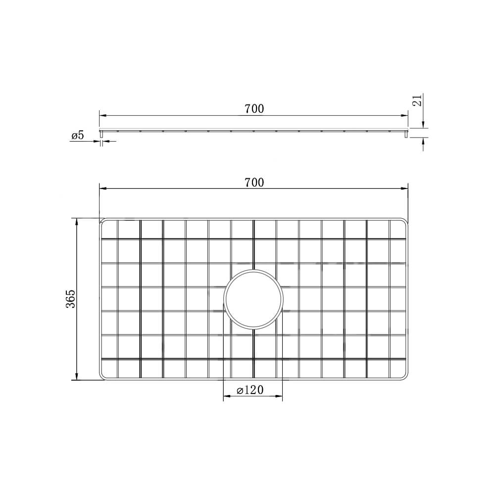 Cuisine 81x48 Stainless Steel Grid