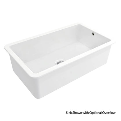 Cuisine 81x48 Inset / Undermount Fireclay Sink with Overflow