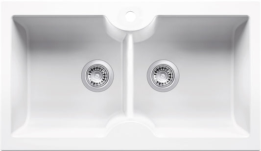 Cuisine 86 x 50 Double Bowl Sink with Tap hole