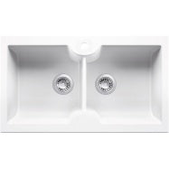 Cuisine 86 x 50 Double Bowl Sink with Tap hole with Overflow