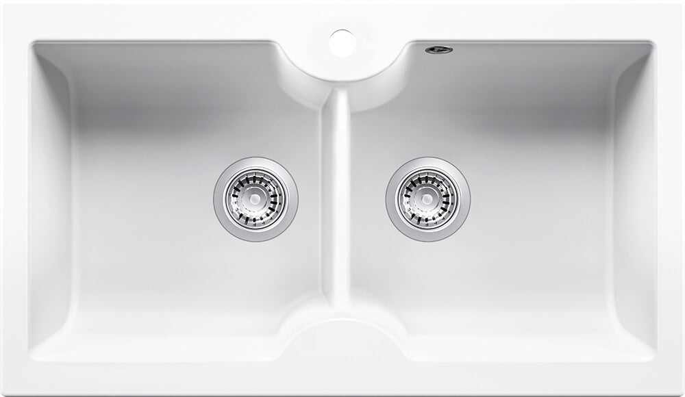 Cuisine 86 x 50 Double Bowl Sink with Tap hole