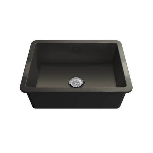 Cuisine 68x48 Inset / Undermount Fireclay Sink - Matte Black