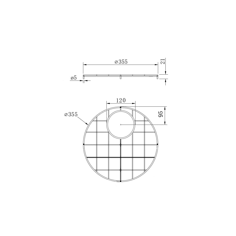 Cuisine Round 47x47 Stainless Steel Grid