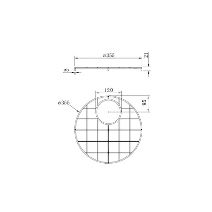 Cuisine Round 47x47 Stainless Steel Grid