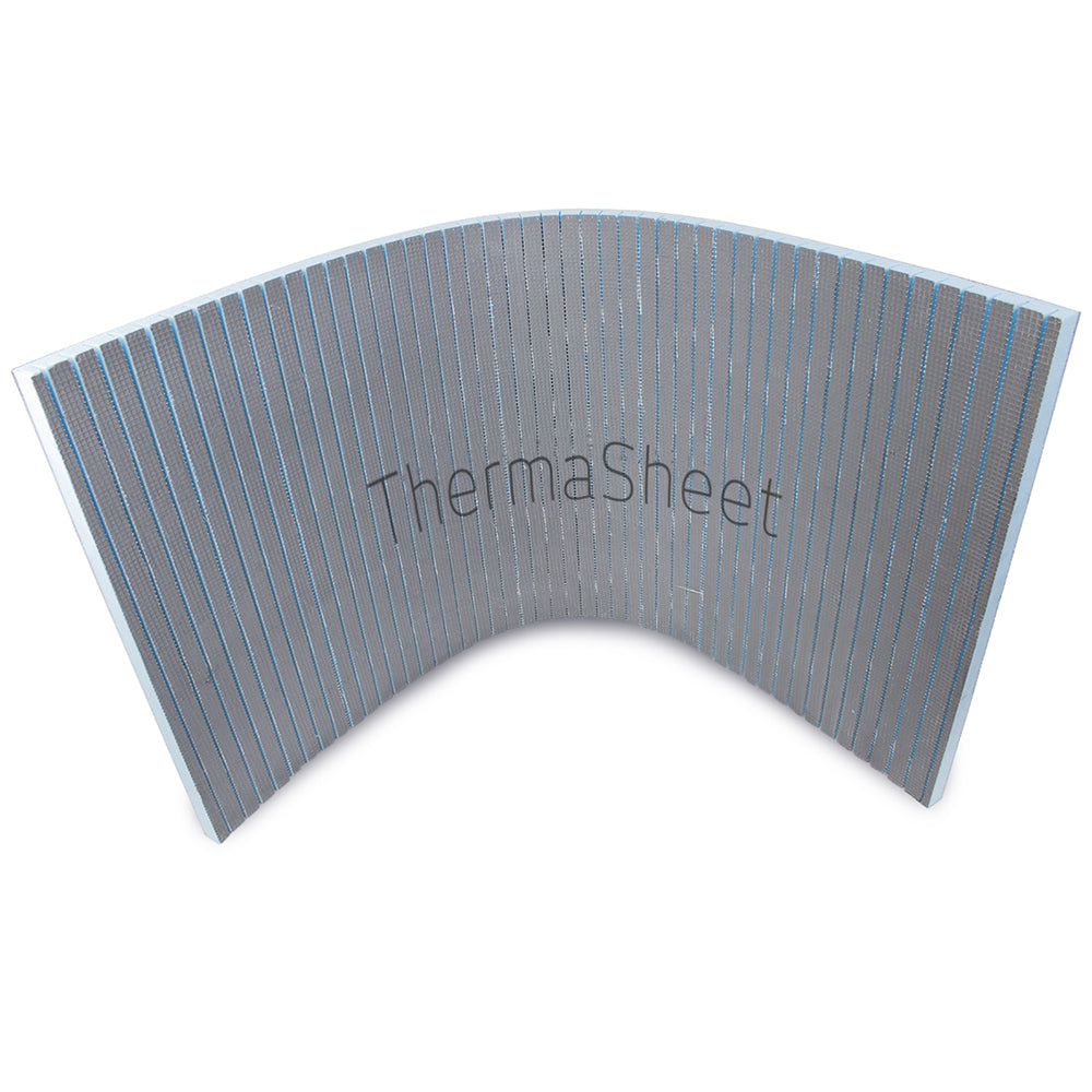 Radiant Box of 6 sheets - Prescored curved Thermasheet 2500 x 600 xd 30 mm