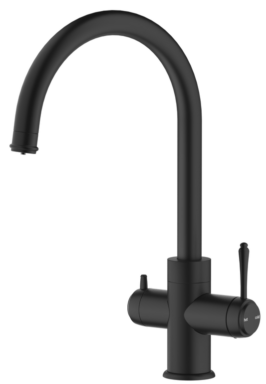 Mica Heritage Filter Sink Mixer - Black