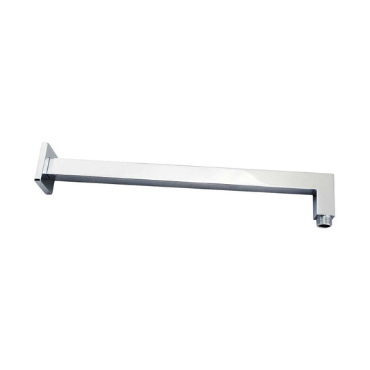 Square Chrome Wall Mounted Shower Arm 400mm