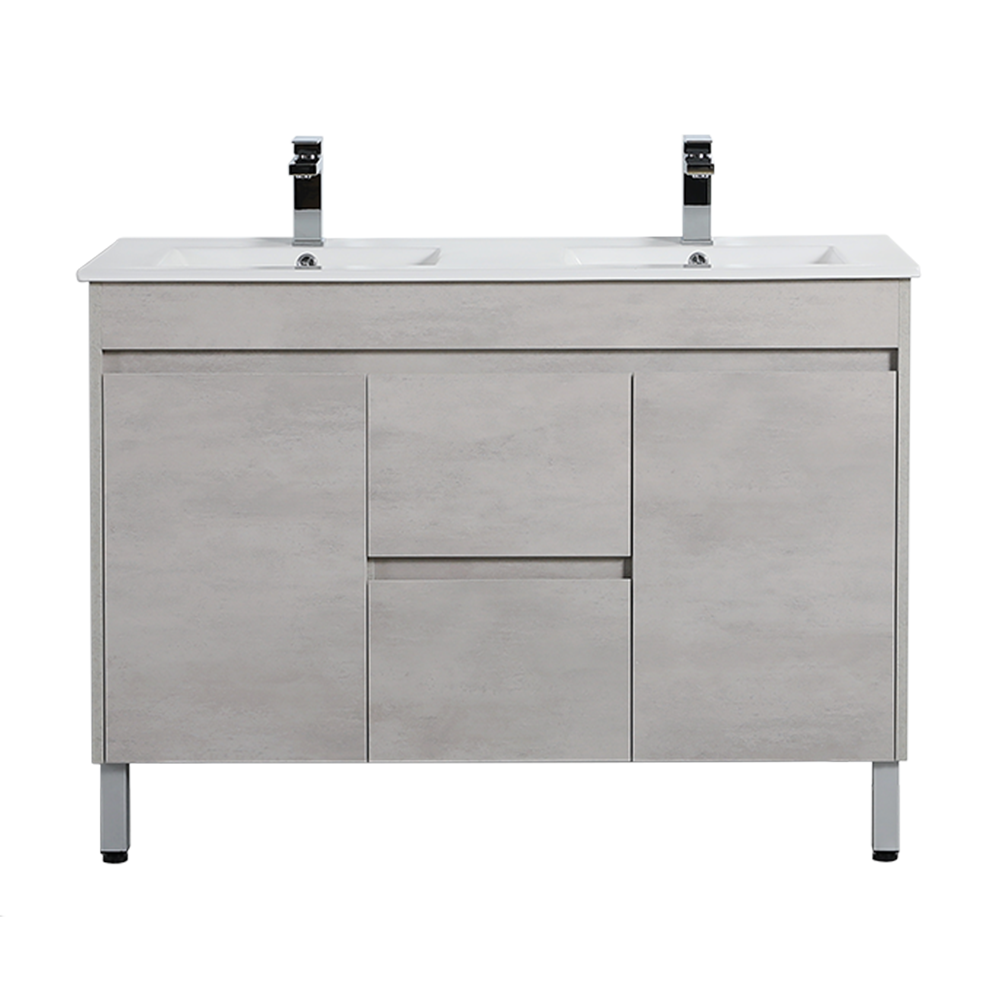 Nova Plywood Floor   Vanity - Concrete Grey - 1200mm