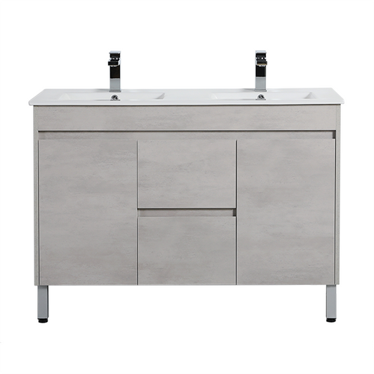 Nova Plywood Floor   Vanity - Concrete Grey - 1200mm