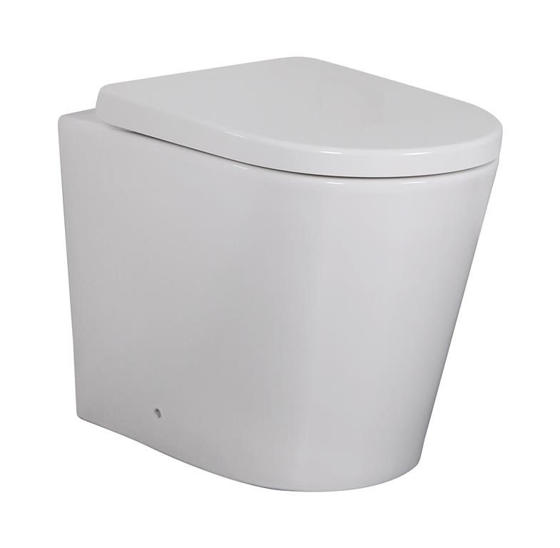 Avis Rimless Wall Faced Floor Pan - Gloss White