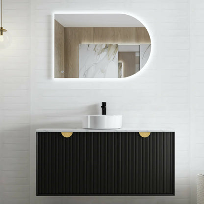 Marlo 1200mm Matte Black Wall Hung Cabinet Only