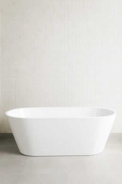 1400mm Freestanding Bathtub - Gloss White