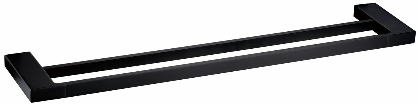 Eden Double Towel Rail 600 mm - Matt Black