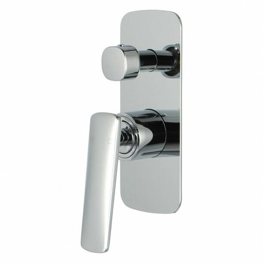 Bathroom Chrome Shower/Bath Wall Mixer   with Diverter