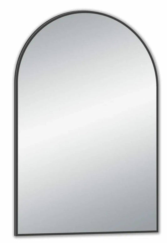 Uni-Gunmetal Grey Arch Framed Mirror -  600x900mm
