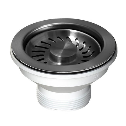 90x50 Brushed Gunmetal PVD Basket Waste & Long Bolt