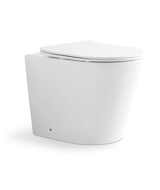 Ceramic Bathroom Rimless Toilet WC Floor Mounted Toilet Seat