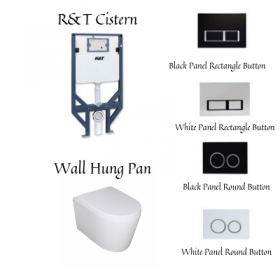 R&T Cistern Wall Hung Toilet Package