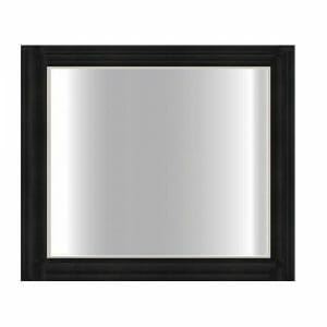 Black Glass Frame Mirror - 600x750mm