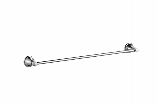 Clasico Single Towel Rail - Chrome - 800mm
