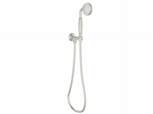 Clasico  Handshower On Wall Outlet Bracket in Brushed Nickel