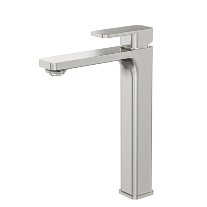 Zia Tall Basin Mixer - Brushed Nickel